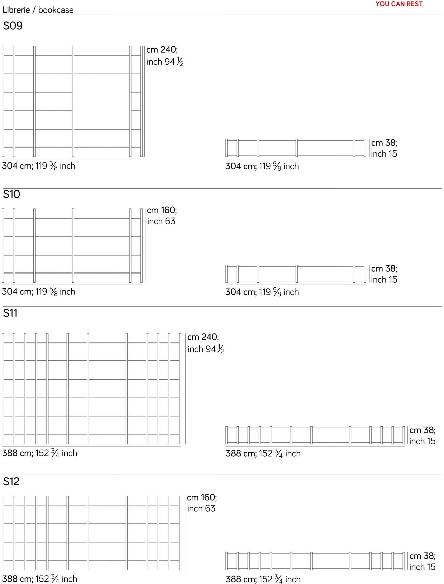 AMURA Модульный деревянный книжный шкаф Sistema parere 1 sun-id-1399829 - Вид №12