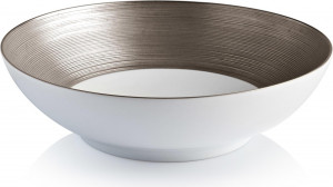 66811 JL Coquet Тарелка суповая 19,5см "Хемисфер" (платиновый) Фарфор