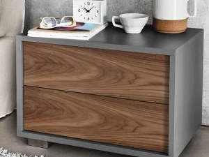 Gervasoni Тумбочка из орехового дерева с ящиками Sweet