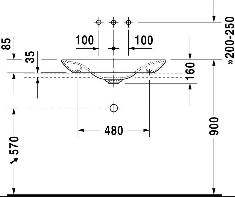 Накладная раковина на столешницу  овальная Duravit PuraVida sun-id-1410218 - Вид №2