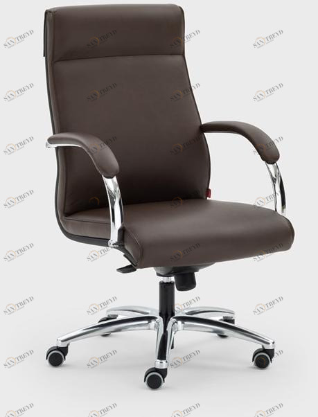 Viganò Кожаное кресло руководителя с 5 спицами и подголовником Icaro sun-id-1462753