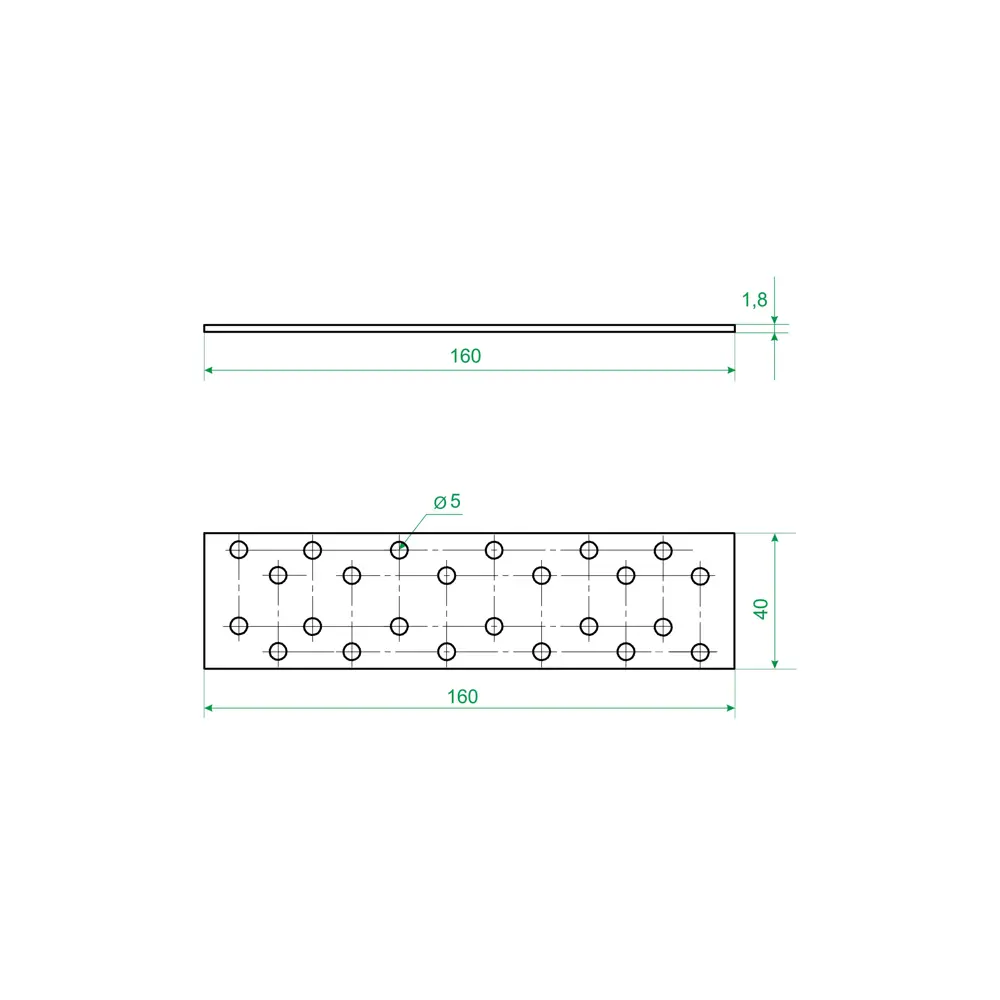 Santreyd PS 160x40x1.8 — соединительная пластина для деревянных конструкций 18739081 STLM-0012315 - Вид №3