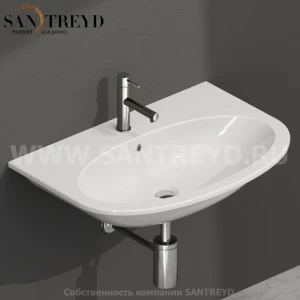 MD070BI Подвесная раковина настенная овальная Ceramica Globo 4ALL белая