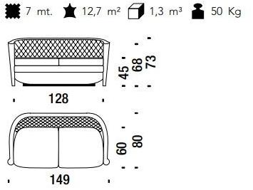 Moroso Стеганый диван Timeless sun-id-1353315 - Вид №1