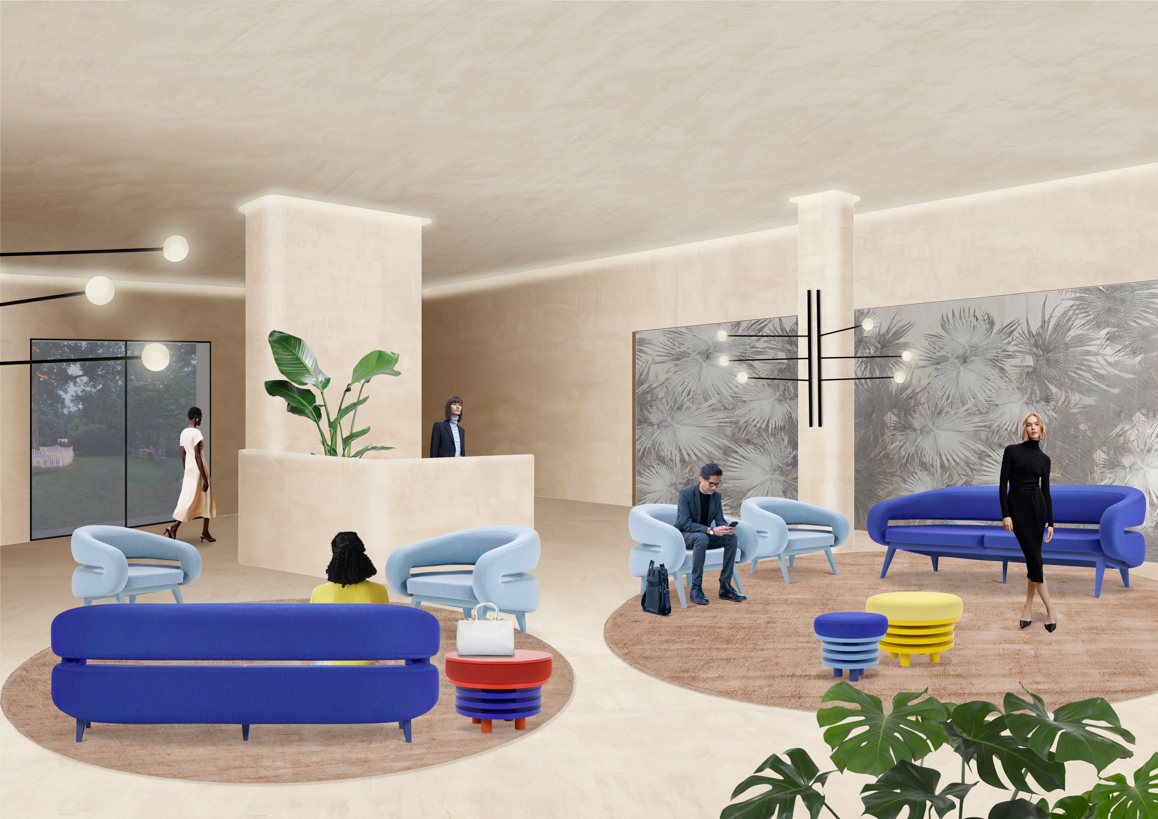 2-местный тканевый диван Adrenalina Roche ARCH-00087762 - Вид №3