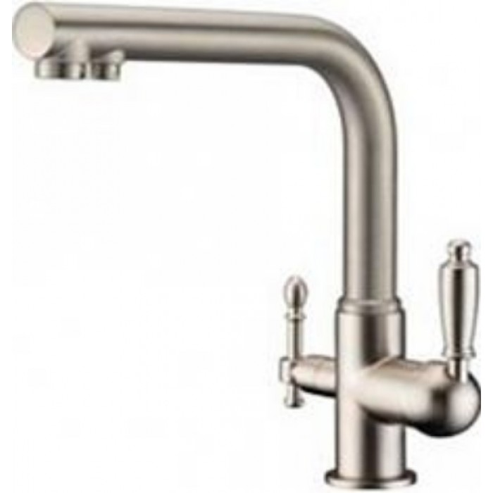 Zorg ZR 313 YF-33 Nickel Смеситель для кухни Zorg 305х225 мм  - Вид №1