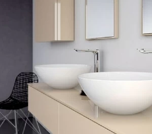 L55 Накладная раковина на столешницу  овальная Inbani