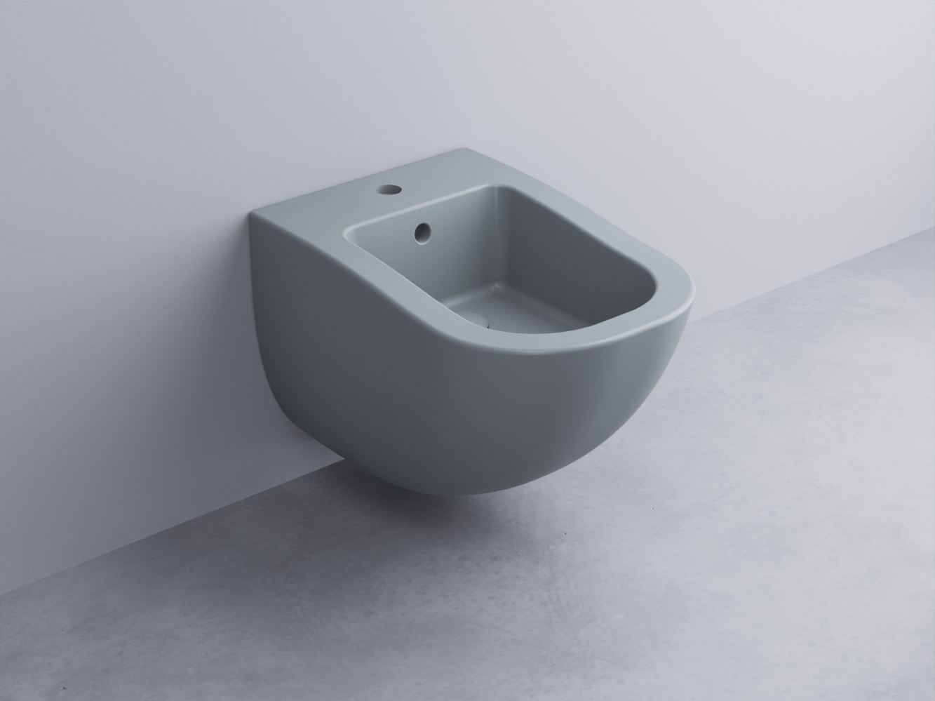 FLBS-BR Биде подвесное с одним отверстием под смеситель, в комплекте с крепежами cielo Fluid Ceramica Cielo