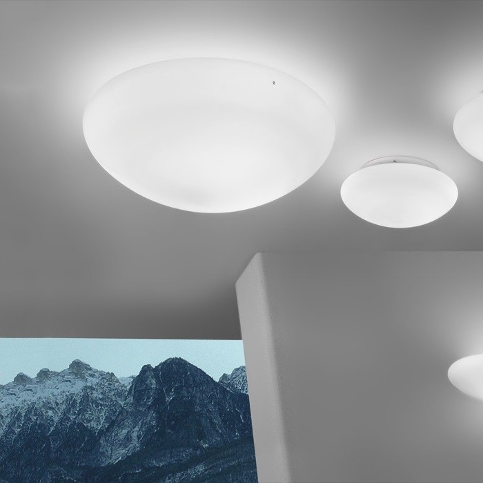 Vistosi Bianca PL 30 белый светильник настенно-потолочный 53482 - Вид №1