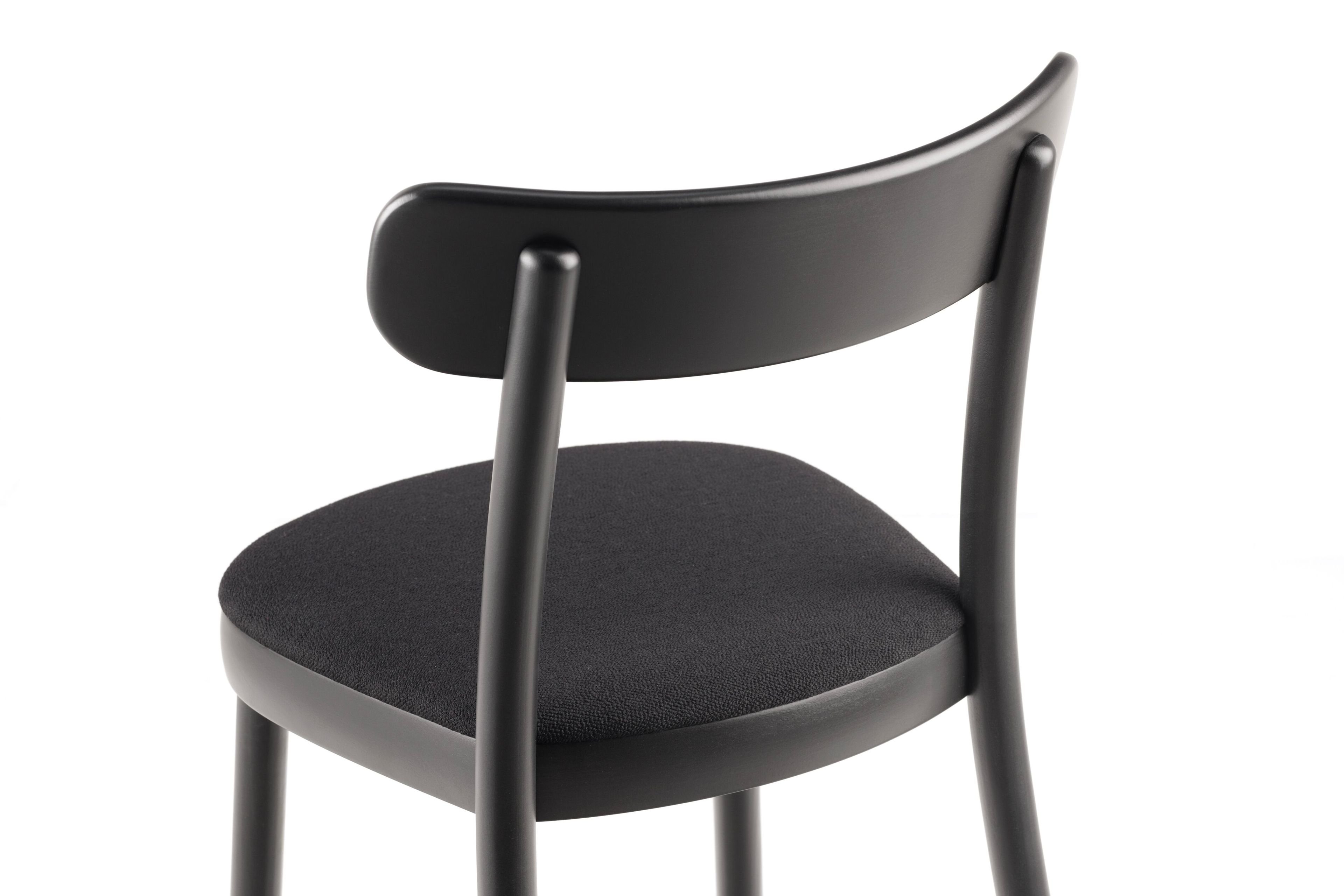 Стул из бука с мягким сиденьем TON La Zitta ARCH-00130955 - Вид №6