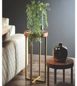 Former In Italia Высокий круглый деревянный журнальный столик Salò