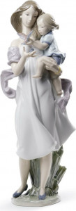 10669171 LLADRO Фигурка Lladro "Смотри, мамочка!" 35х15см Фарфор