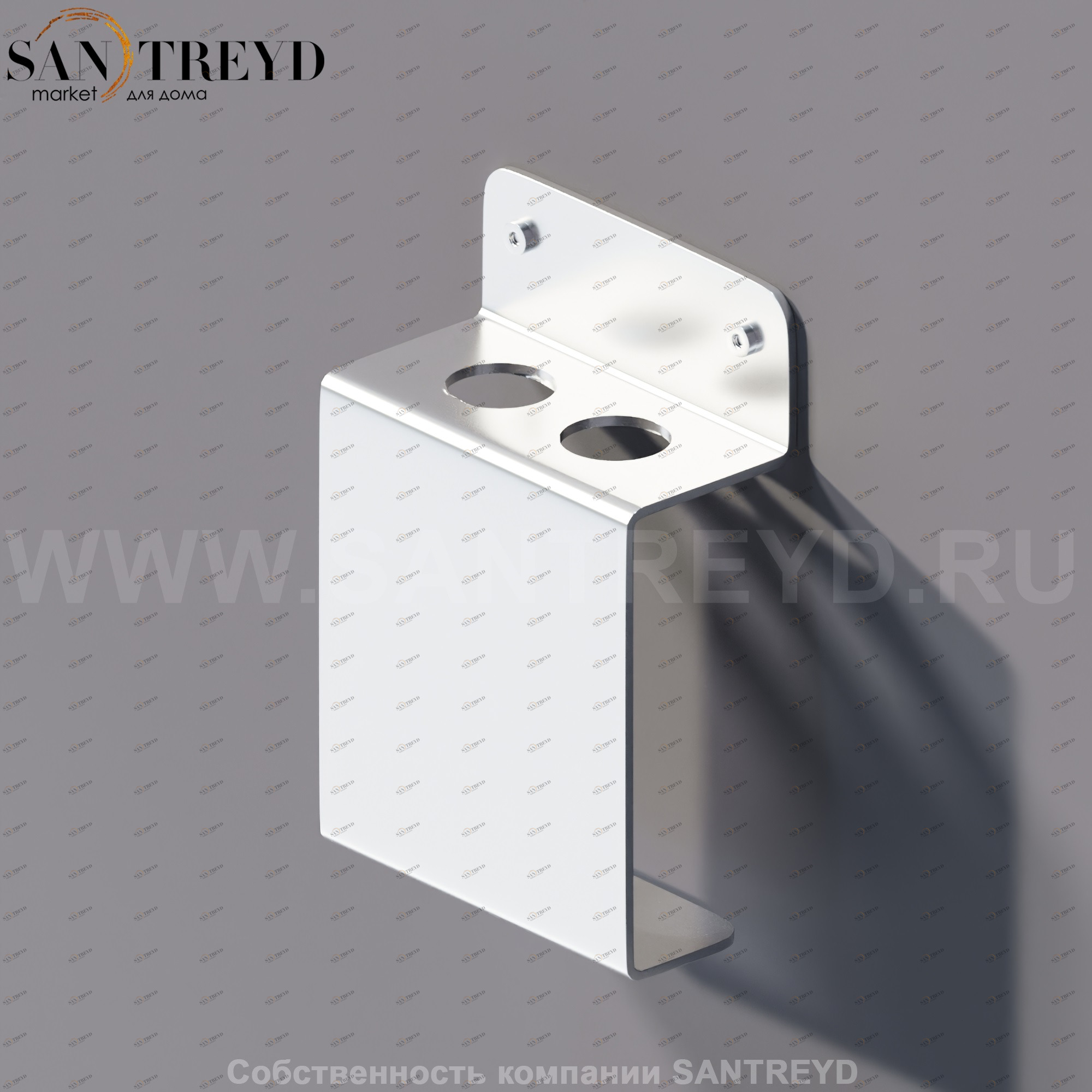 Agape MACH 2 Держатель для зубных щеток хромированный сатин AMC20930SP