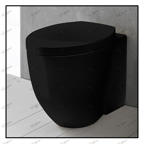 LGVAN Приставной унитаз напольный Черный Ceramica Cielo Le Giare Италия