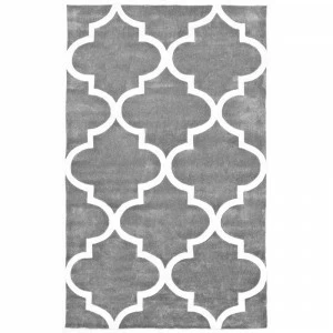 Ковер Trelli серый 300х500 DOLLY CAPRETS ДИЗАЙНЕРСКИЕ, ТРЕЛЬЯЖНЫЙ УЗОР 015162 Белый;серый