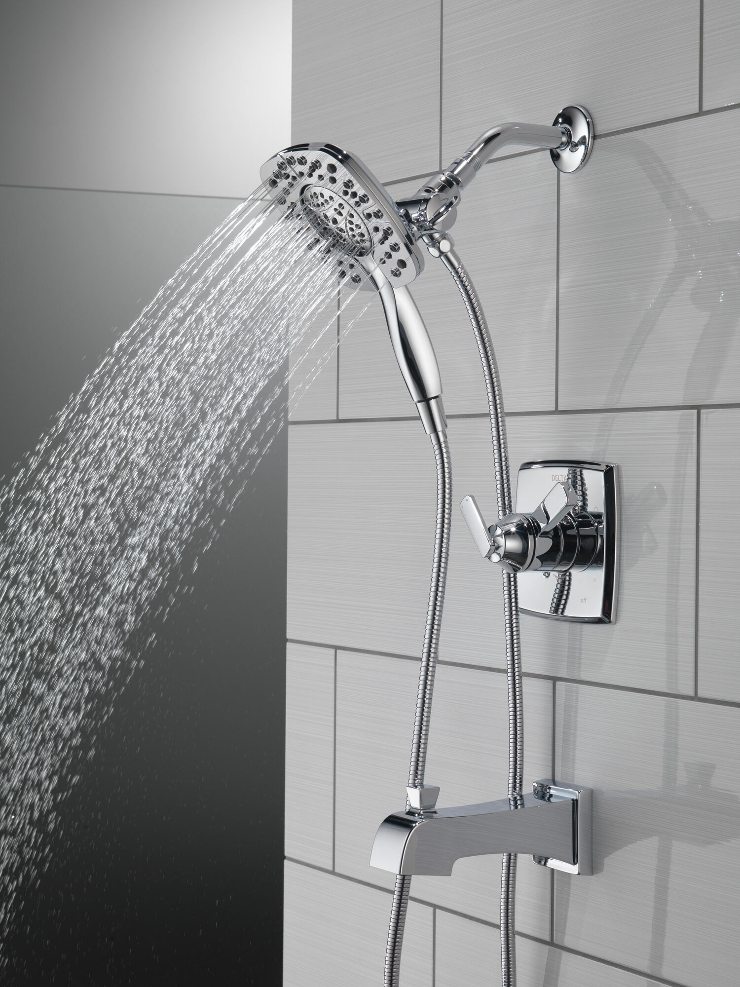 T17464-I Облицовка для душа Monitor® серии 17 с In2ition® Delta Faucet Ashlyn Хром  - Вид №13