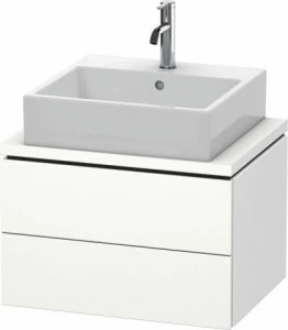 LC580501818 Тумбочка для компактной консоли L-Cube #LC5805 620 x 477 мм Белый матовый, декор