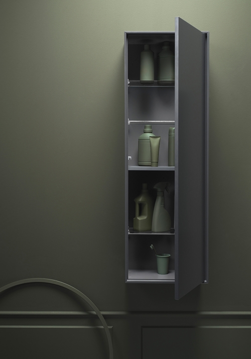 1590283 Edge High Cabinet Anthracite Gray Мягкое Закрытие Hafa  Антрацитовый  - Вид №3