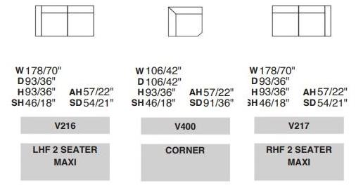 Rossini Sofas Угловой диван в коже Atene sun-id-1443322 - Вид №9