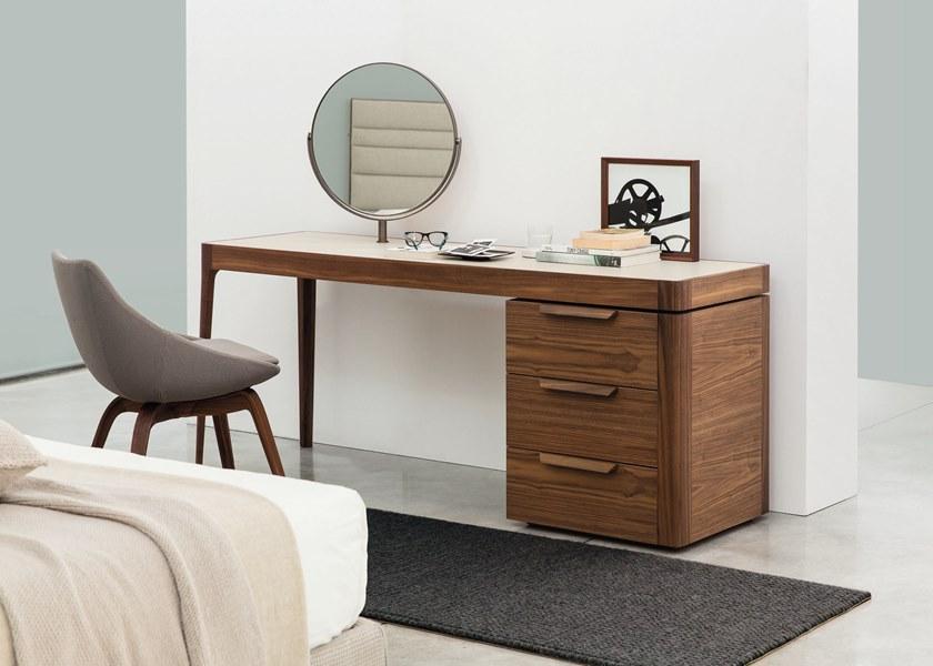 Porada Стол из орехового дерева с ящиками Iron sun-id-1355630 - Вид №1