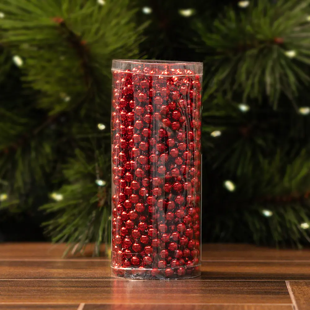 84749767 Бусы пластиковые D8мм 10м бордовый STLM-1428324 Santreyd 