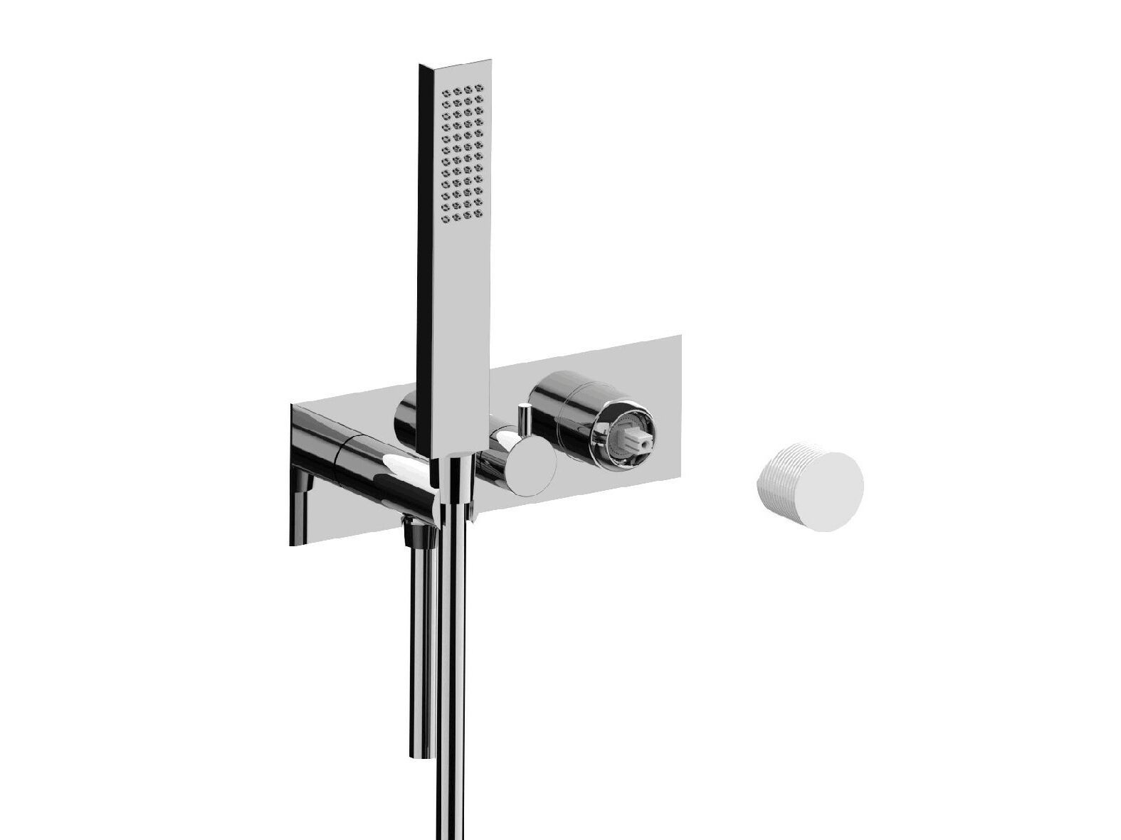 3 отверстия утопленный смеситель для душа с ручным душем Rubinetterie Frattini отдельная эстетика ARCH-00067499