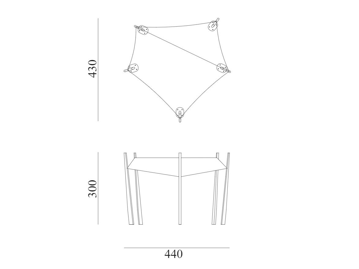 Парусная палатка из красного дерева и технической ткани Exteta 10th ARCH-00019024 - Вид №6