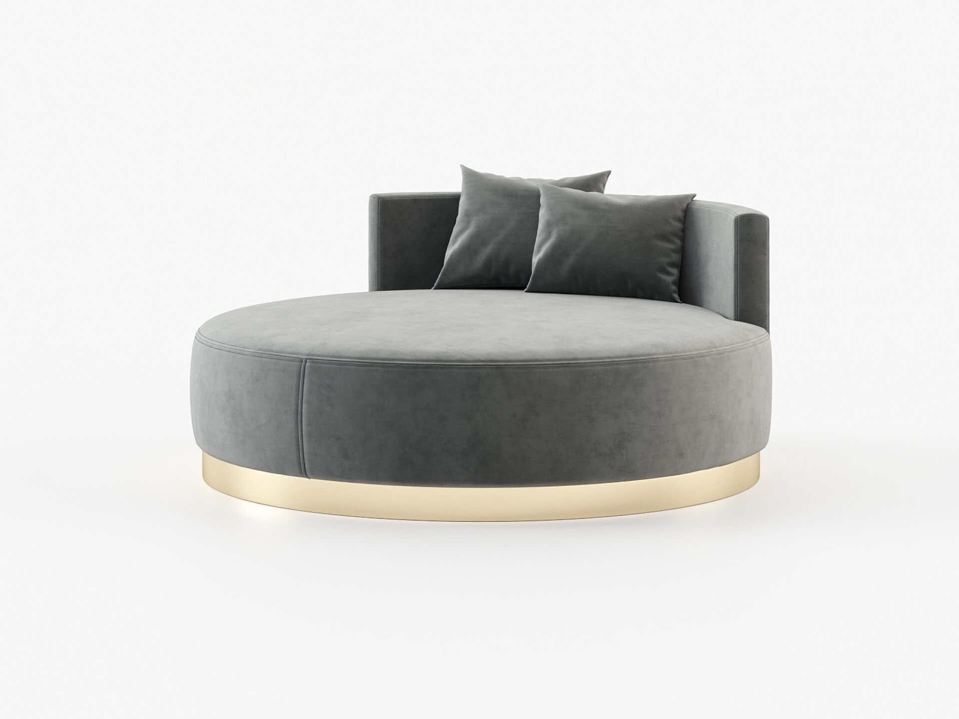 Круглый бархатный пуф Laskasas SCARLET ARCH-00049147 - Вид №8