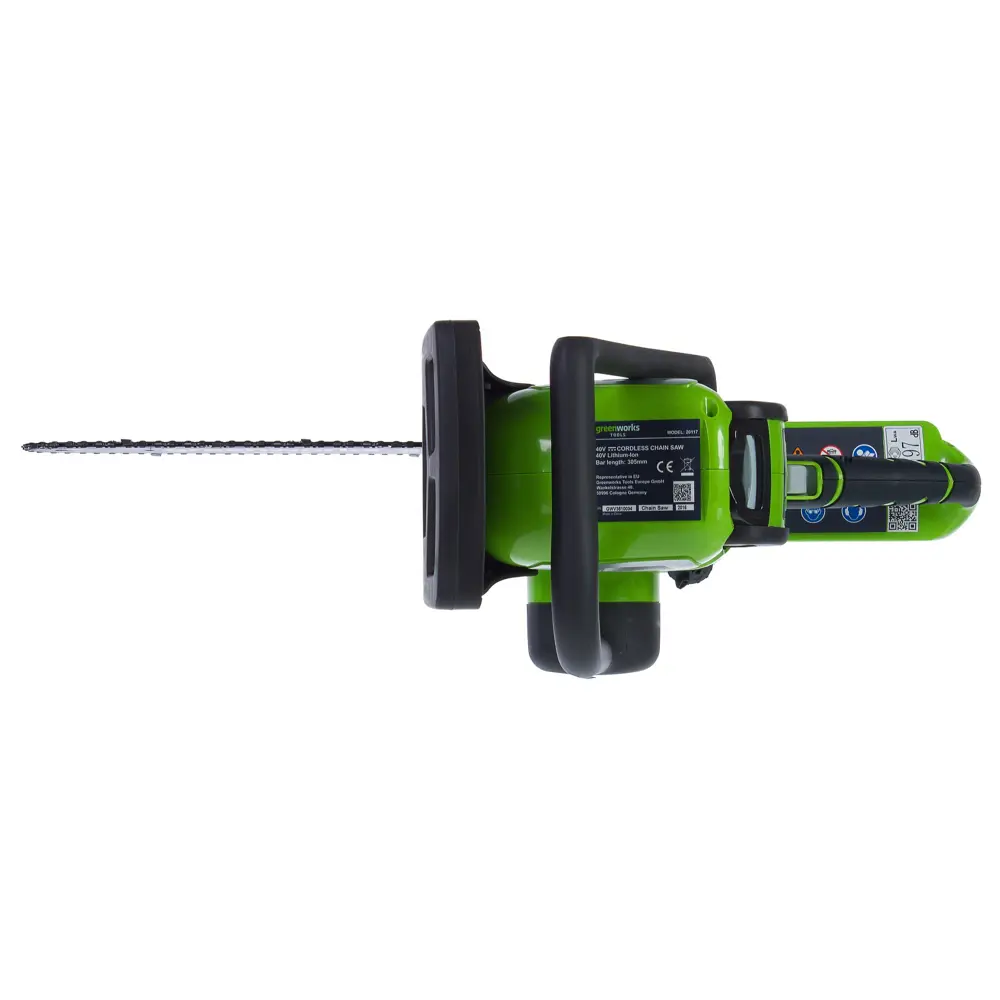 Аккумуляторная пила GreenWorks 20077UB, 40 В шина 30 см АКБ и ЗУ в комплекте STLM-2132306 - Вид №2