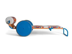 Садовая кровать из нержавеющей стали и ткани с колесами