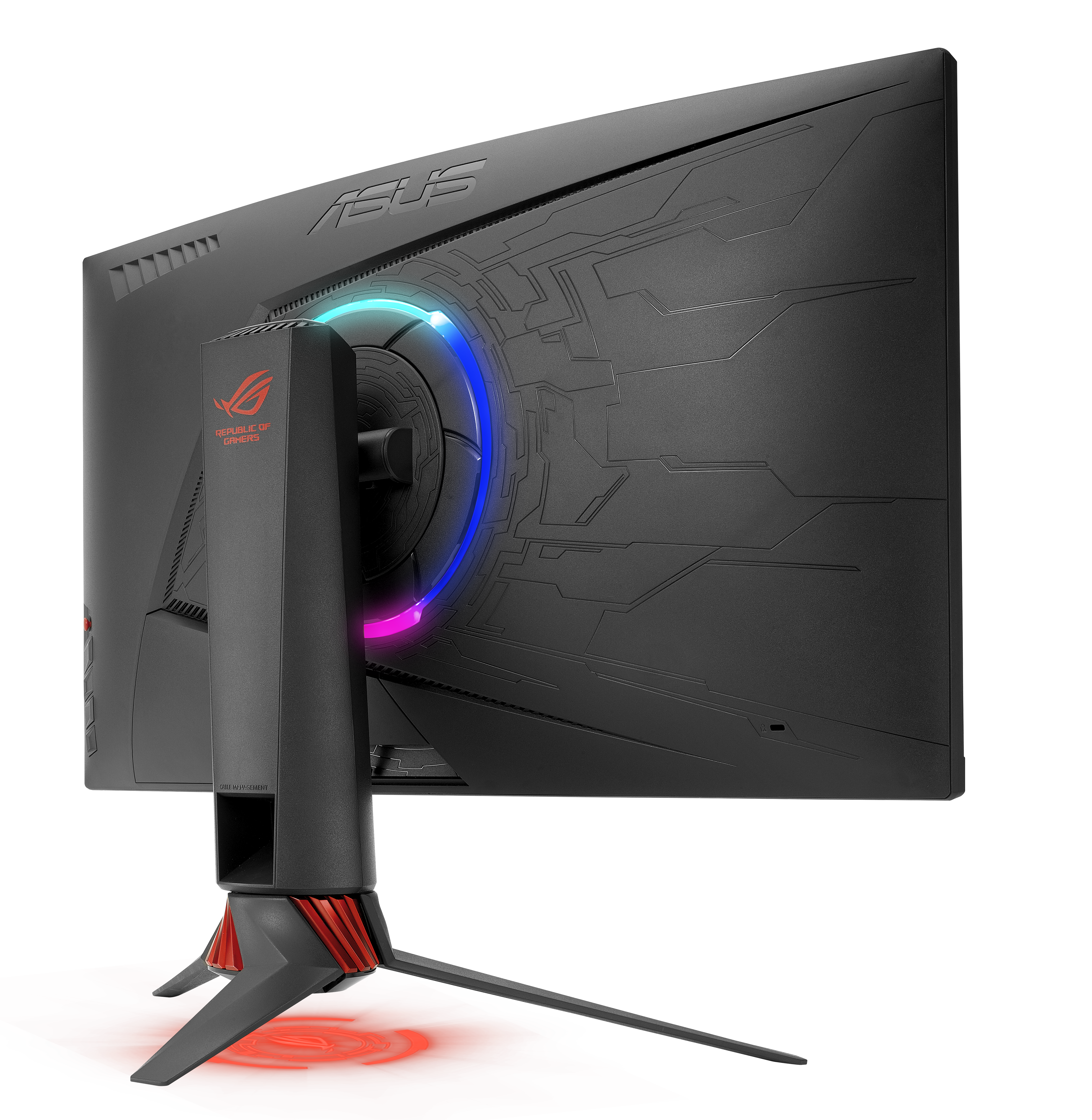 90LM03G0-B01970 rog strix xg27vq, 27" геймерский монитор для киберспорта, full-hd (1920х1080), до 144 гц, dvi, displayport, hdmi, подсветка aura, freesync ASUS ASUS ROG Santreyd  - Вид №4