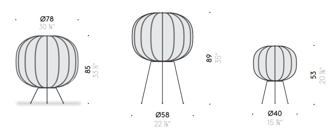 Торшер ручной работы из японской бумаги DE PADOVA Bombori ARCH-00060904 - Вид №8