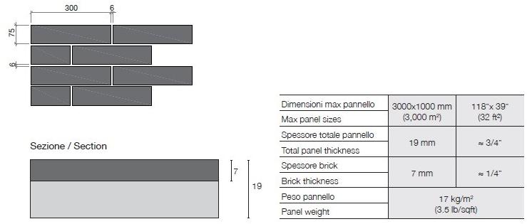 GammaStone Панно из клинкерного кирпича или керамогранита Gammastone brick air sun-id-1437455 - Вид №11
