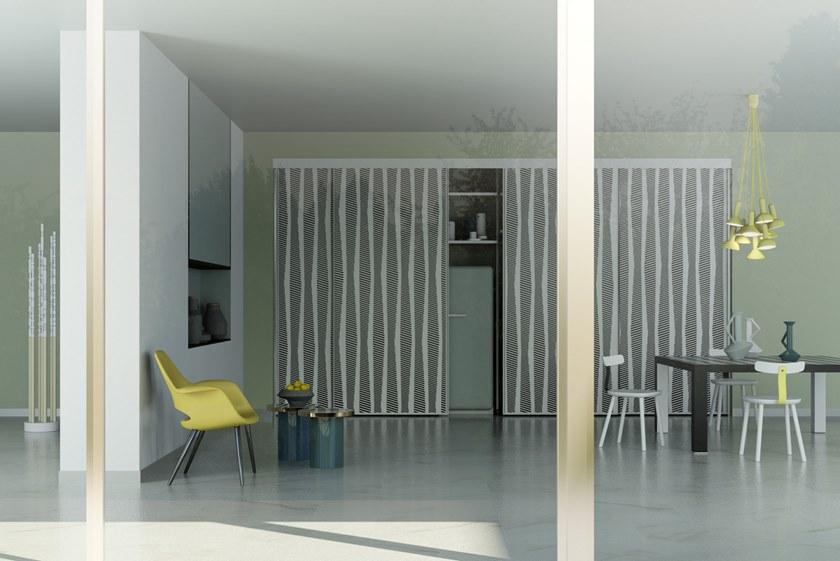 De Rosso Шкаф на заказ с hpl и алюминиевыми раздвижными дверями Aliante system sun-id-1499520 - Вид №17