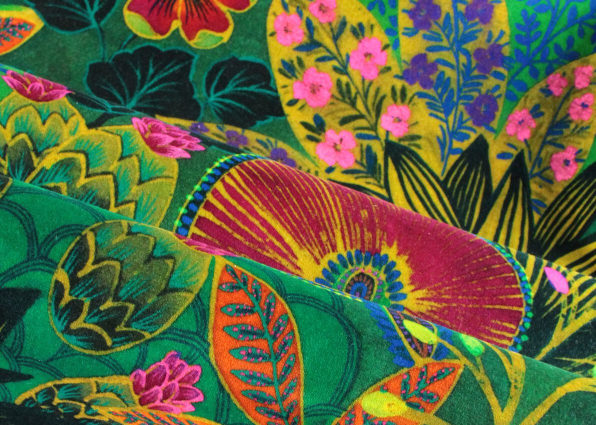 Обивочная ткань с цветочным рисунком Jannelli&Volpi СП GRANDE CORNICHE FABRICS ARCH-00051111 - Вид №1