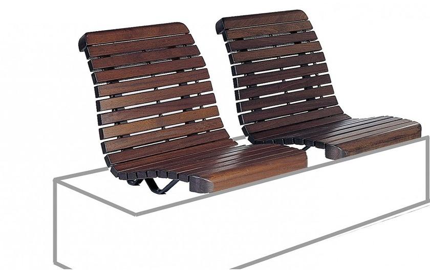 Euroform W Деревянная скамейка на балке  70  - Вид №1