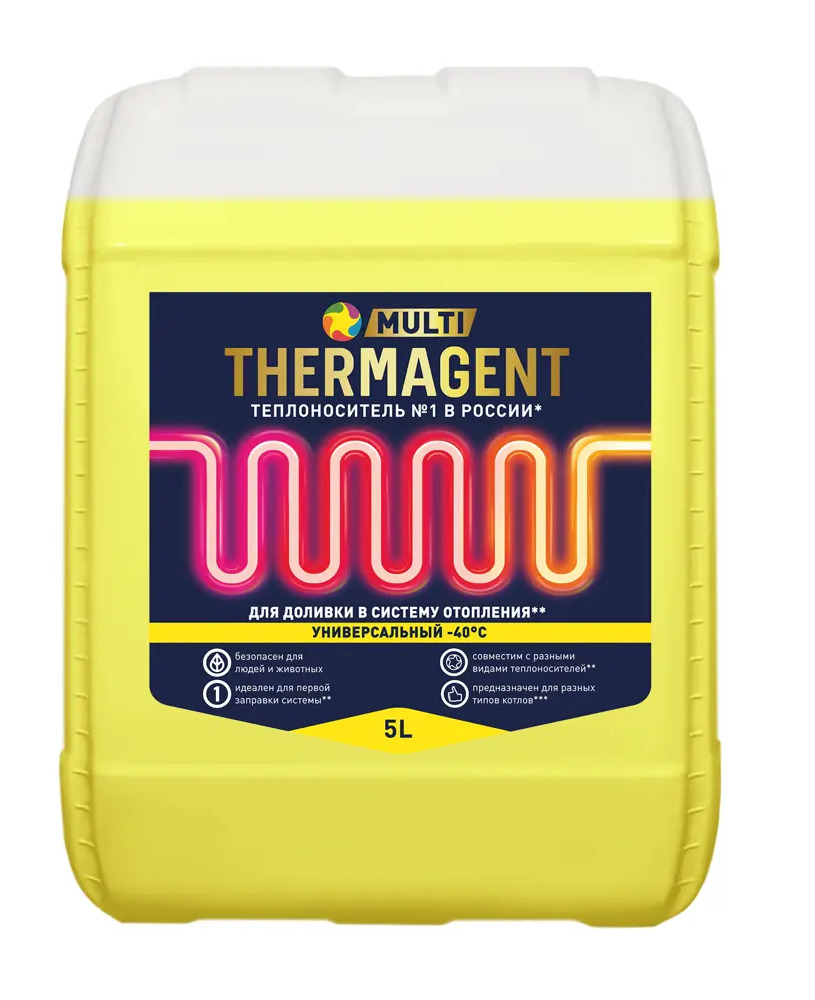 82640749 Теплоноситель Thermagent Эко 122555 -40°C 5 кг пропиленгликоль STLM-0032687