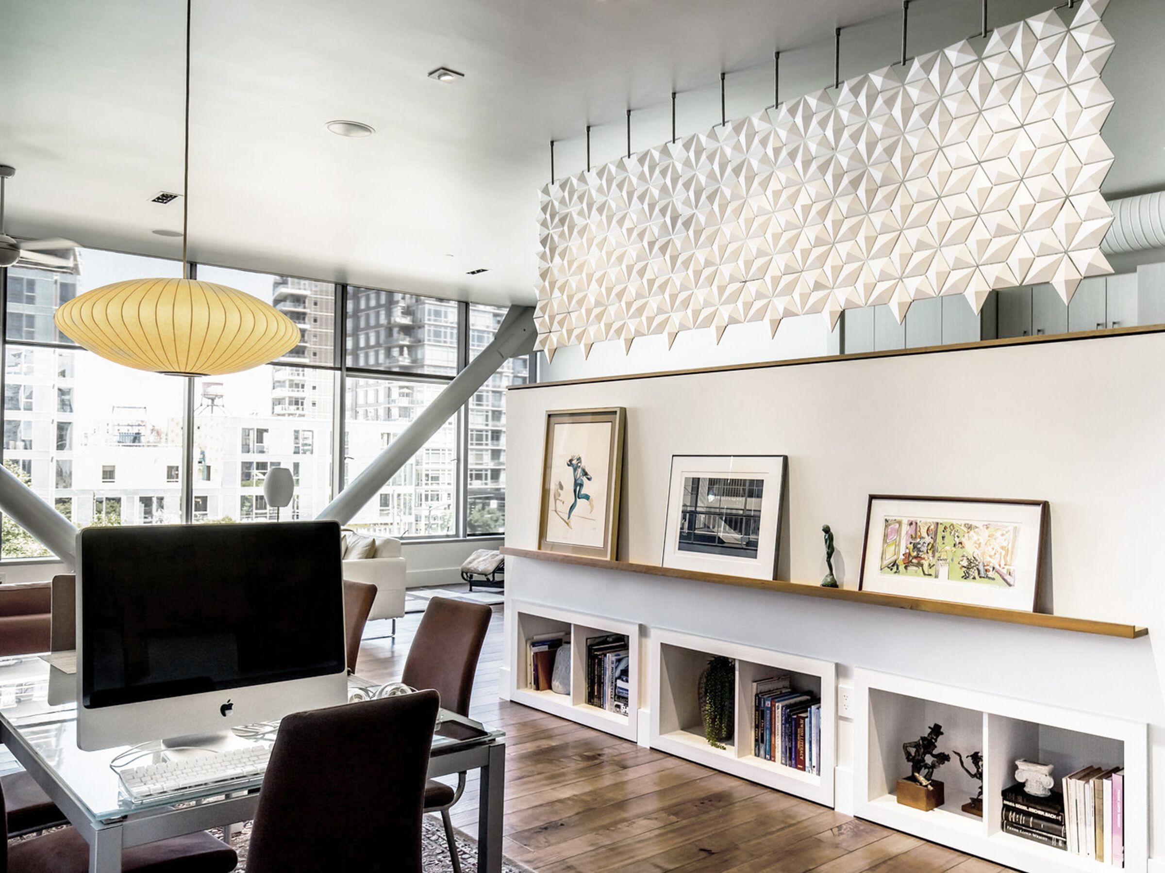 Подвесная перегородка bloomming FACET 340x108cm bianco ARCH-00017219 - Вид №1