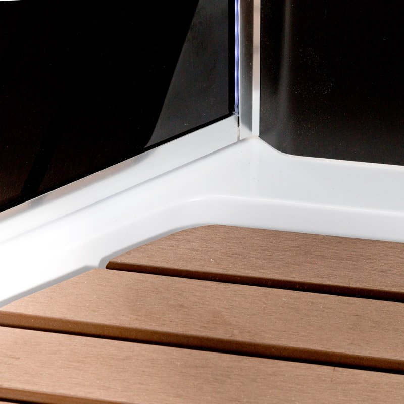 V9015 Душевая кабина DETO Серия V BМ1590 N (без крыши) BLACK - Вид №8