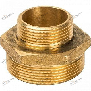Ниппель переходной НН 2х1 1/4" латунь STOUT SFT0003002114