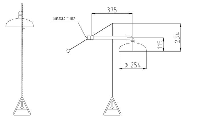 Аварийный душ Thermomat DL210 ARCH-00072882 - Вид №1