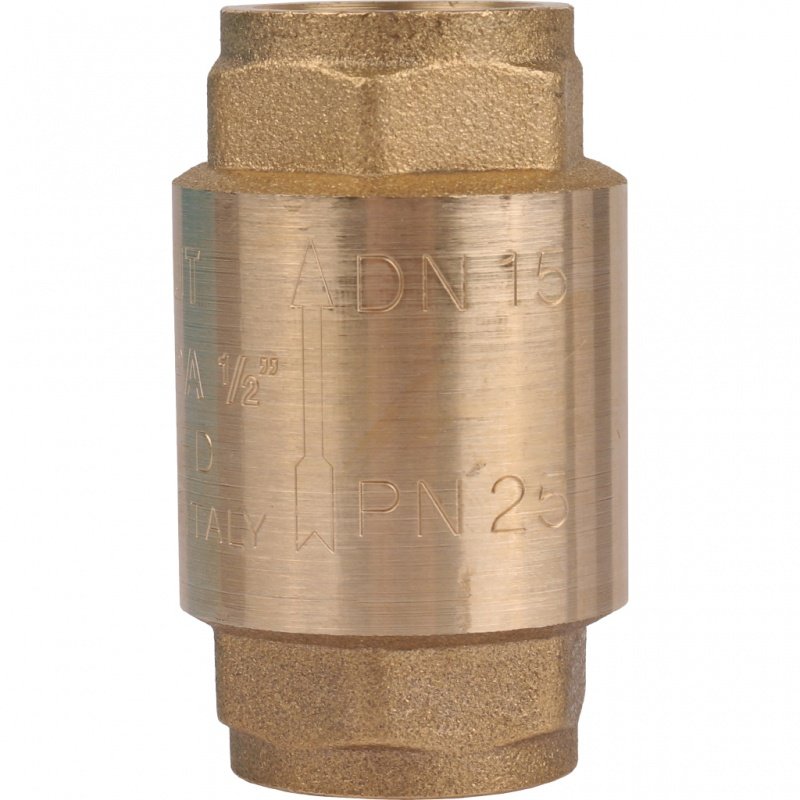Клапан обратный STOUT 1/2" (латунное седло) пружинный SVC0011000015 - Вид №1