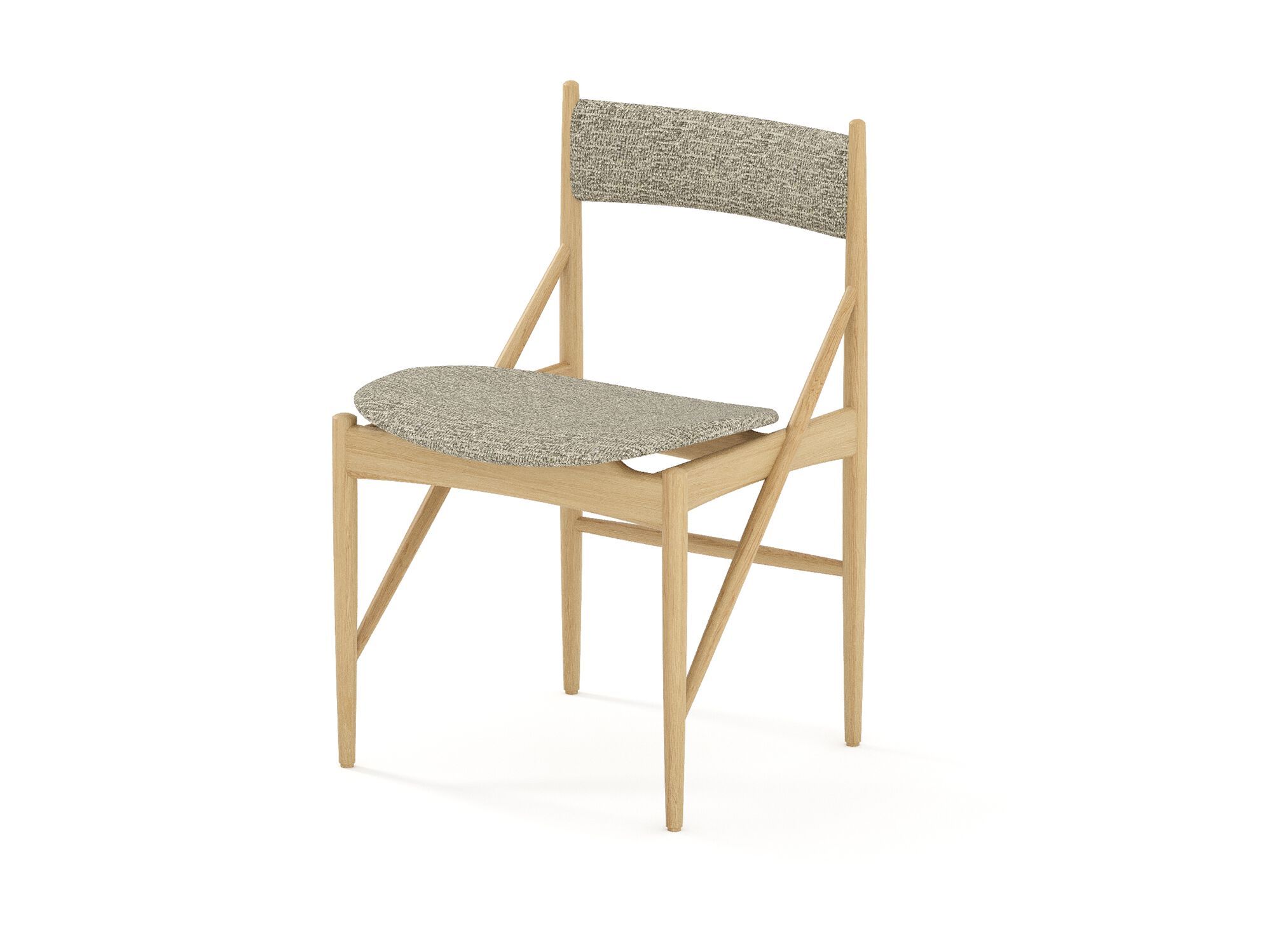 Стул из массива дерева и ткани Air Division ARCH-00127453