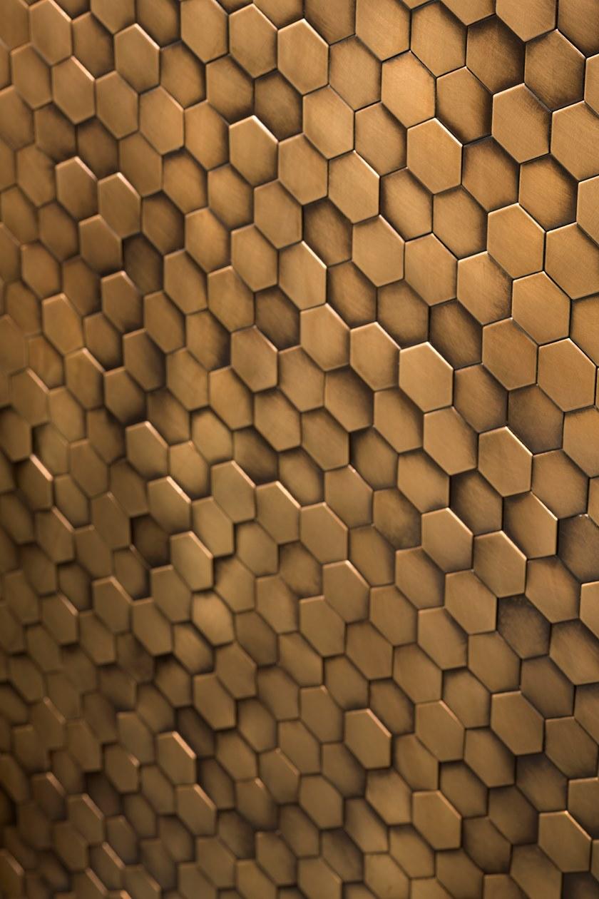 DE CASTELLI Мозаика из латуни Demosaic sun-id-1405006 - Вид №5