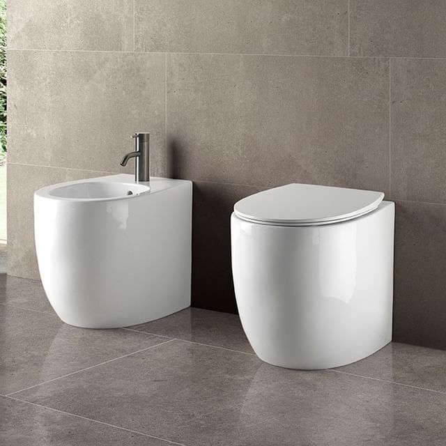 S557T0R0V7.125 Приставной унитаз напольный Красный A. e T. Italia Dot Италия AeT ITALIA DOT 2.0 - Вид №1