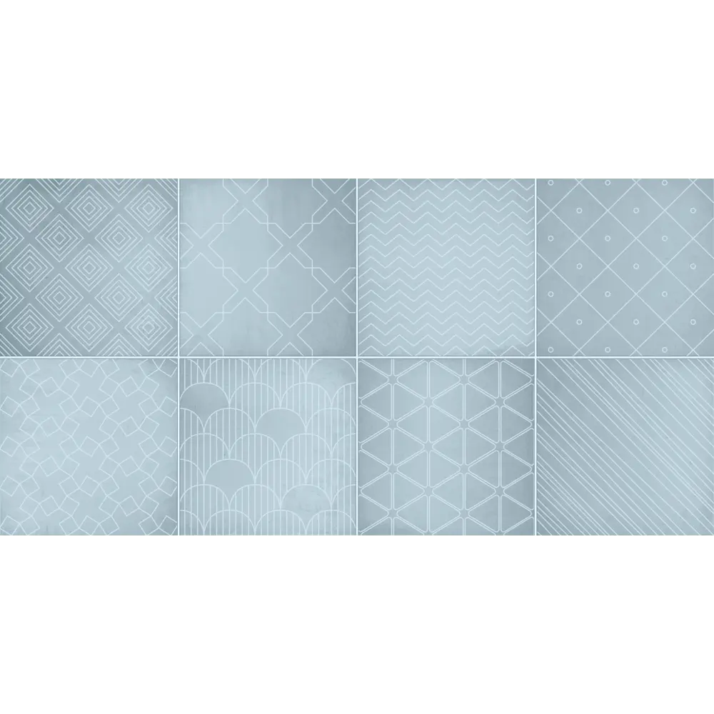 Плитка настенная Alma Ceramica Richard 24.9x50 см 1.1205 м² цвет бирюзовый STLM-2109078