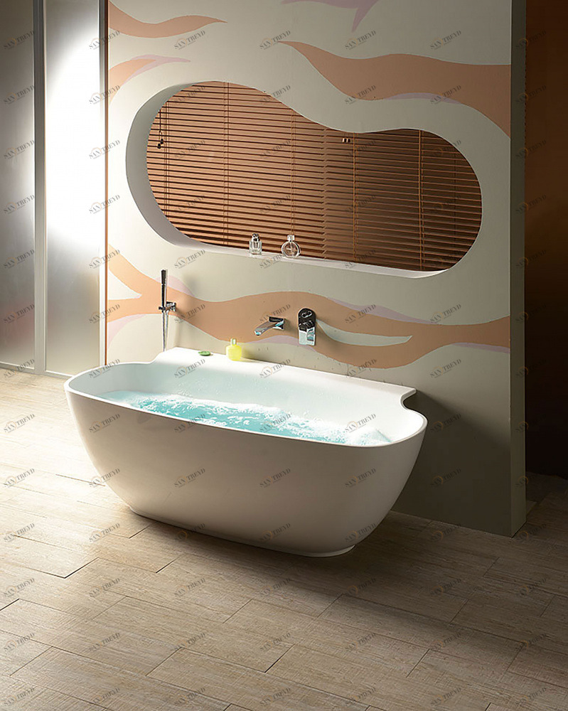 Ванна из литого мрамора ALPEN Nigra 158 82511