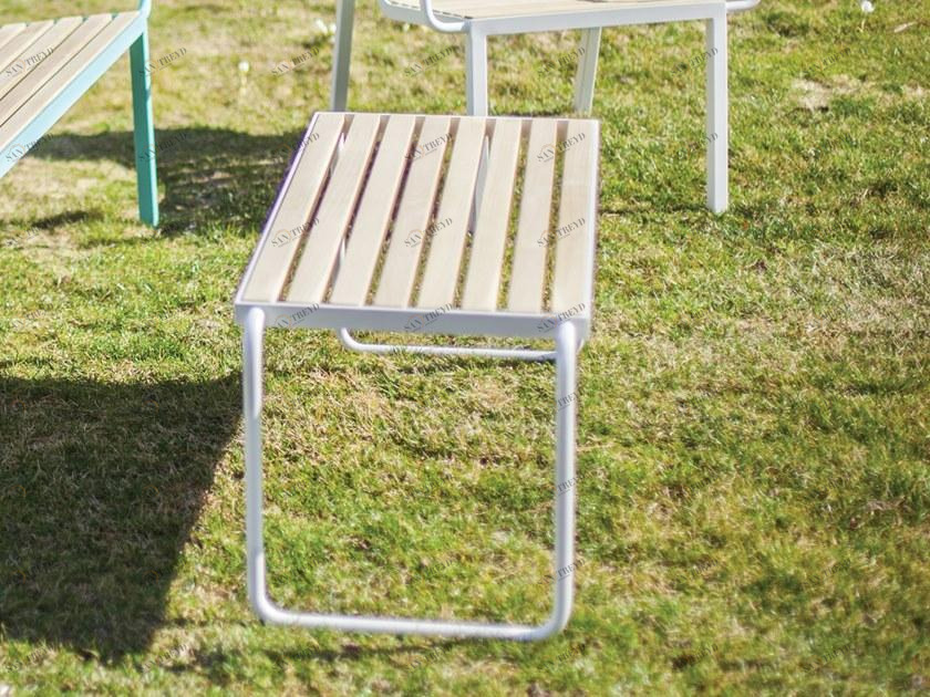 mmcité1 Прямоугольный журнальный столик из стали и дерева Stack Stc110