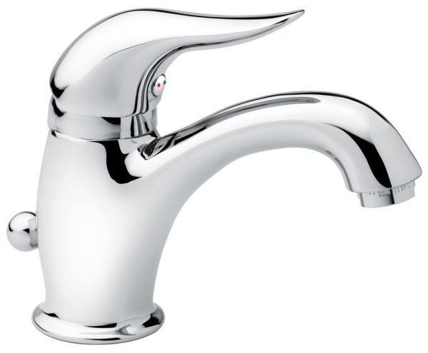 44003CR Смеситель Duka с донным клапаном для раковины, цвет хром EMMEVI 