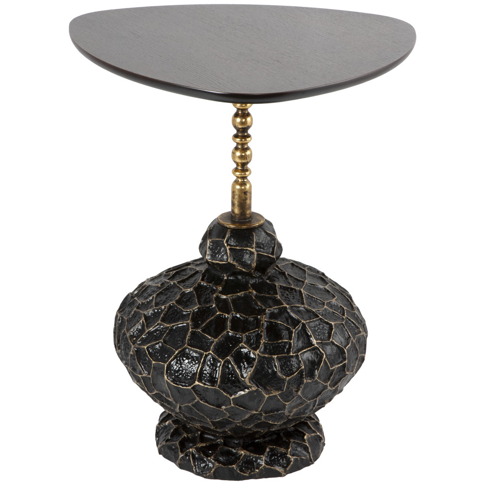 17001 Декоративный столик Лебес Амбер Графит BOGACHO 4627174557190